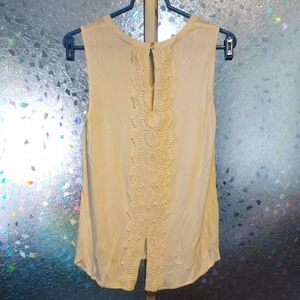 Chic White Lace Detail Blouse